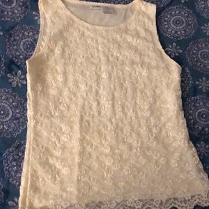 East 5th lace sleeveless top